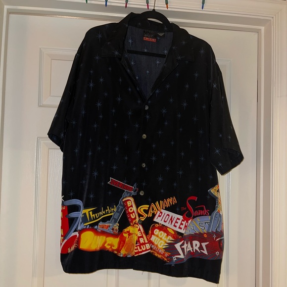 vintage Las Vegas Bowling shirt Rockabilly XXL - Picture 1 of 4